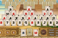Fun scrolling Tripeaks Solitaire game in Ancient Egypt