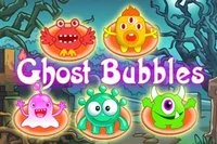 Remove all the ghosts in this halloween bubble shooter game