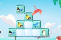 Fun Mahjong solitaire game with birds