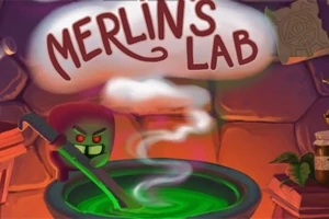 Postava v laboratoři míchá bublající zelený lektvar v kotlíku
