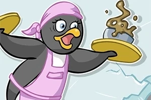 In Penguin Diner, be ready to manage your own restaurants and serve the penguin customers!
