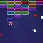 Barevné bloky a kuličky na tmavě modrém pozadí s hexagonálními vzory