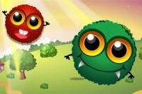Shoot cannon balls and bump the creatures to their own sweets