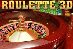 Ruleta se dřevěným rámem, číselným kolem a zlato-červeným designem