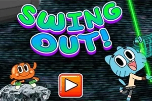 Barevná ilustrace s nápisem Swing Out!