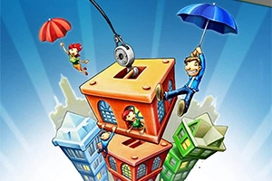 Drop the blocks in place to get as high as you can