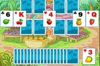 Tripeaks Solitaire game with Fruit