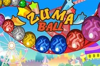 Kombinace Zuma a Pinballu, dejte 3 kuličky stejné barvy do řady